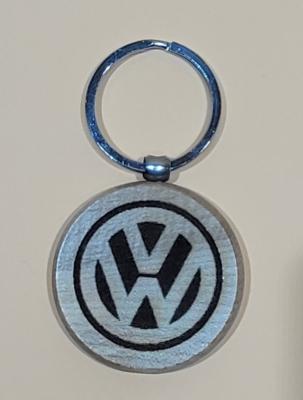 Keyring with Metal Ring Round Laser Engraved