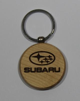 Keyring with Metal Ring Round Laser Engraved